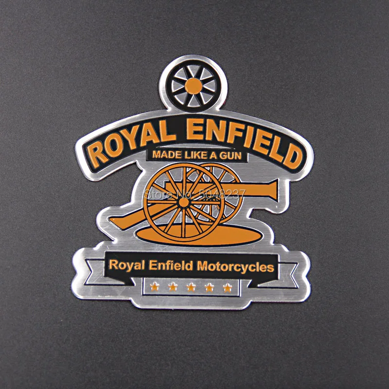 

FASP Decal sticker be Retro Royal Enfield Motorbike Emblem Badge aluminum standard Decorative stickers