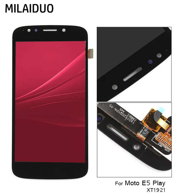 Для Motorola Moto E5 играть XT1921 ЖК-дисплей Дисплей Сенсорный экран планшета замена