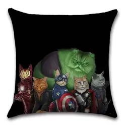 Супер герой товары для кошек Мстители Халк Тор украшения дома праздничные подушки крышка стул для подушек диван дети друг подарок
