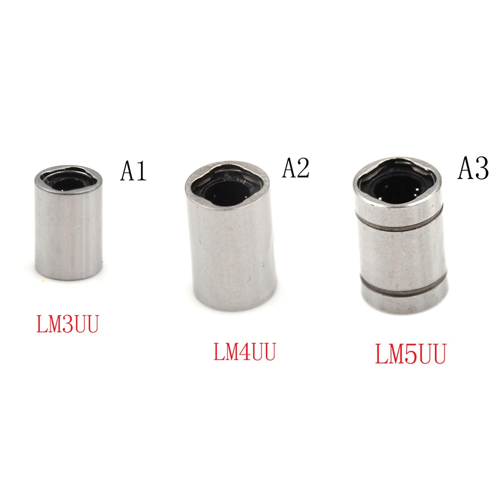 1 шт. 3 стиля мм 4 5 части втулки стали для 3D принтеров LM3UU LM4UU LM5UU линейные шариковые