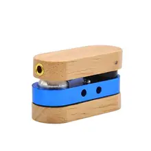 Новое дерево с металлическими мини-трубами вращение портативная креативная курительная трубка травяная табачная трубка подарки измельчитель дыма мундштук