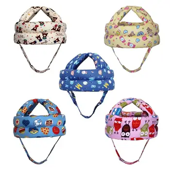 

Baby Toddler Head Protective Cap Hook Loop Magic Sticker Strap adjustable Safety Helmet Children Anti Collision Hat