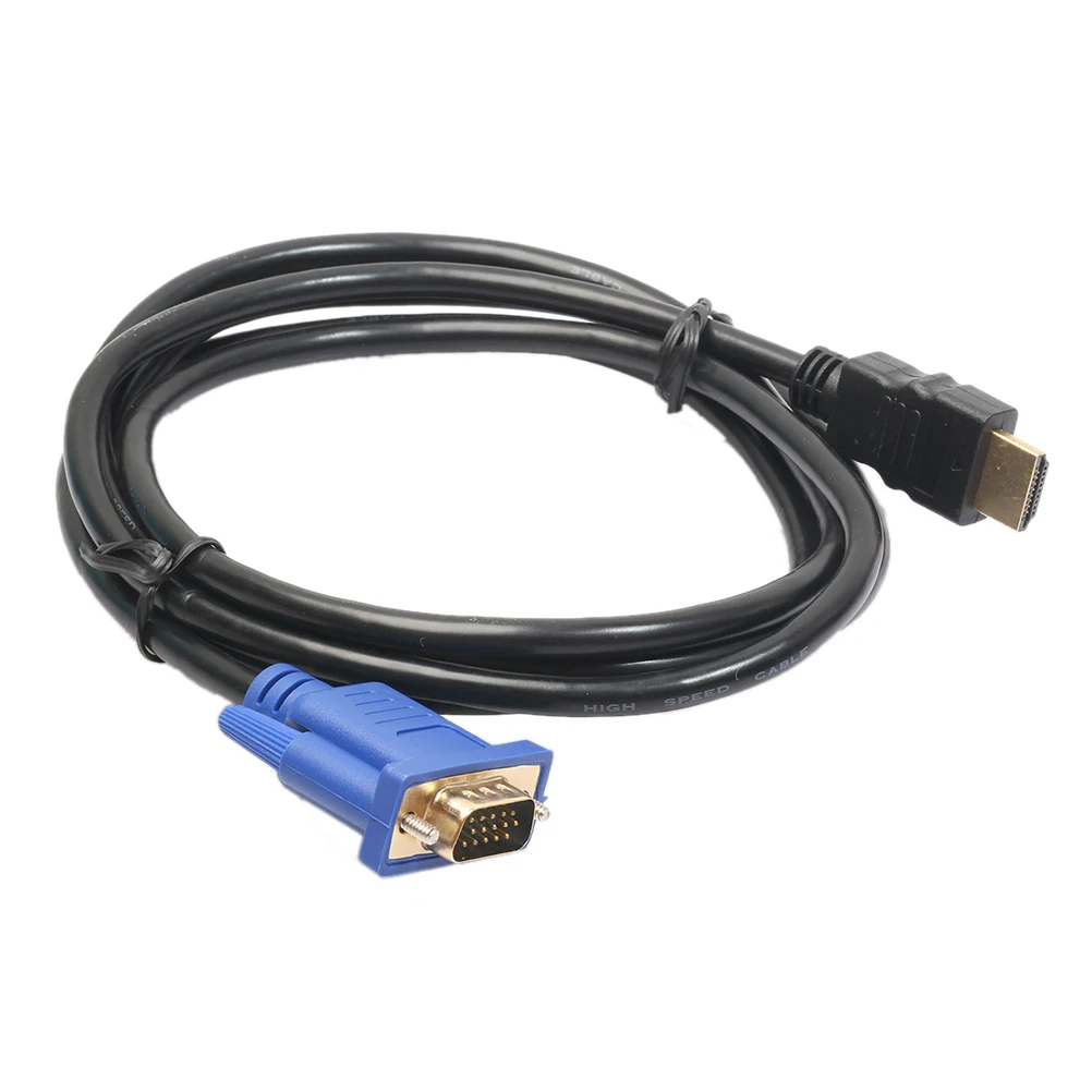 JETTING JETTING 6 футов 1,8 м VGA HDMI ЗОЛОТОЙ штекер VGA HD-15 кабель 1080 P HDMI-VGA M/M провод 7IY