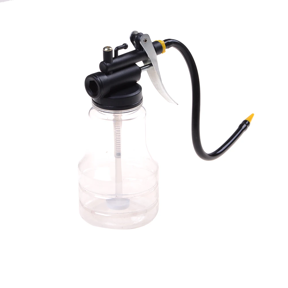 

JETTING 1PCS Transparent High Pressure Pump Oiler Lubrication Oil Can Plastic Machine Grease Gun Airbrush 250ML
