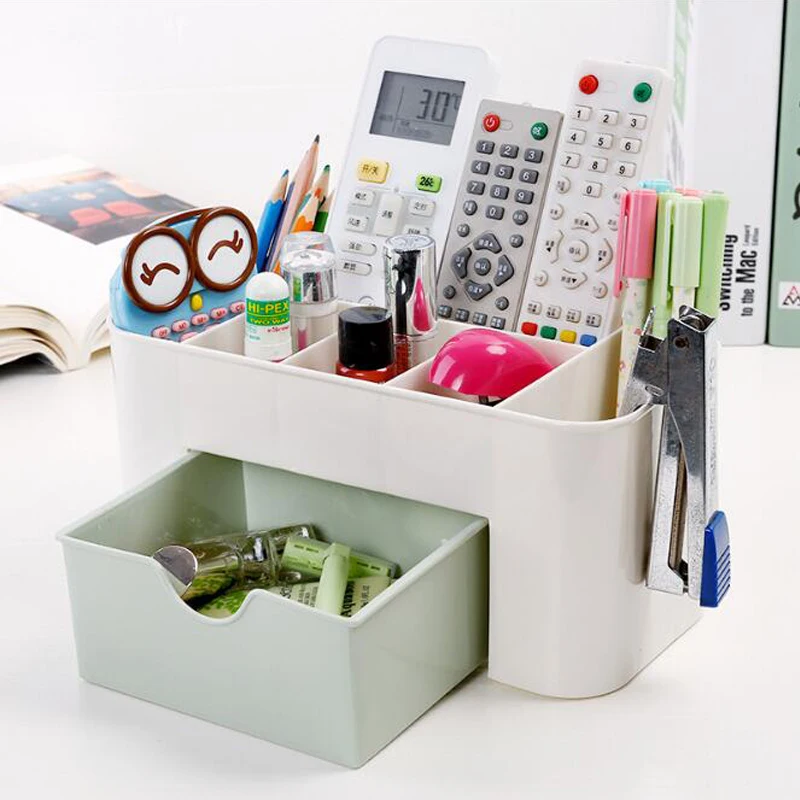 

2019 Home Dressing Box Storage Box Makeup Brush Jewelry Finishing Box Multifunction Drawer Desktop Cosmetic Storage Box CZ303