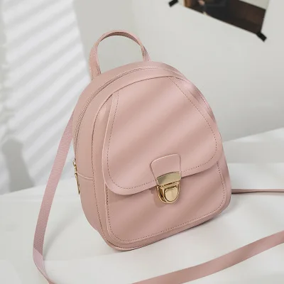 pink Рюкзак для девочек в Корейском стиле, модный многофункциональный небольшой рюкзак для женщин, плечевые сумки Женский Рюкзак Пакет школьной сумки - Цвет: pink