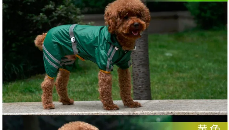 Одежда с принтом в виде собак дождевик для щенков и кошек Водонепроницаемый куртка дождевик Толстовка для собак светоотражающие