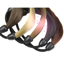 Новая мода корейский парик волосы хвост держатели косы волосы Твист Резиновая лента повязка массаж
