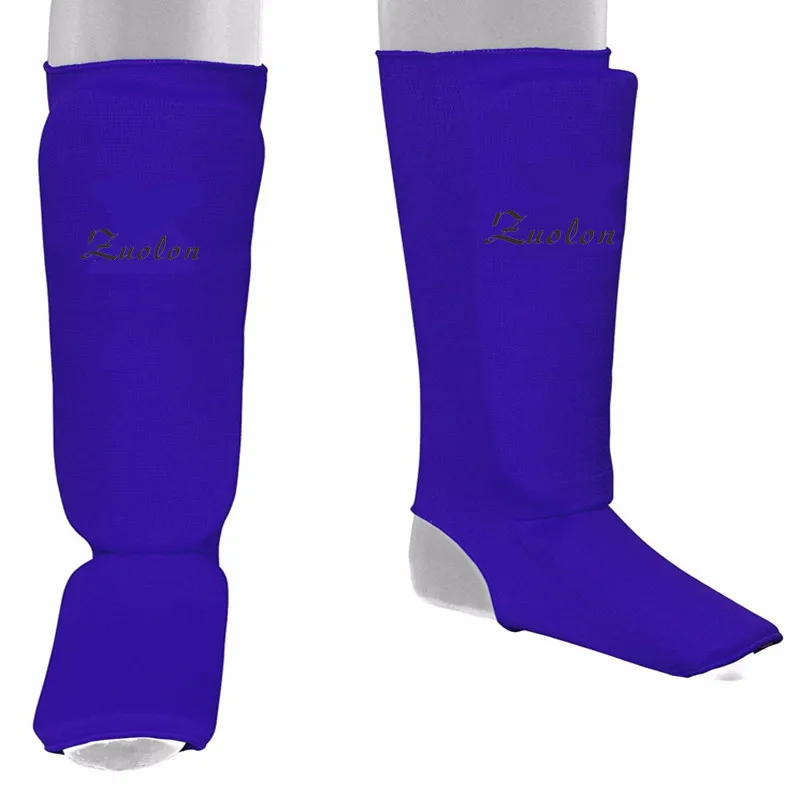 Goede Shin Wreef Pads MMA Kick Boxing Muay Thai Been Guards Taekwondo Karate Voet Protectors Pads PAIR