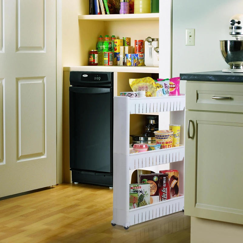 Butihome Corner Storage Rack Embedded Spice Jar Container Bottle Shelf