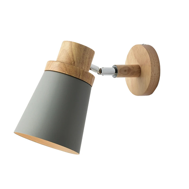 

Led Modern Home deco Wooden Wall light fixture For Kitchen Stair Interior Iron lamp house LED Nordic Lighting Wall Wood fixtures