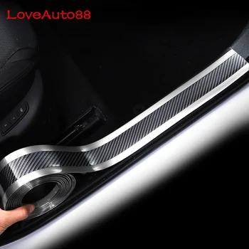 

Door Sill Scuff Plate Guards Door Sills Protector Sticker Carbon Fiber Accessories For Honda Fit Jazz 2016 2017 2018 2019 2020