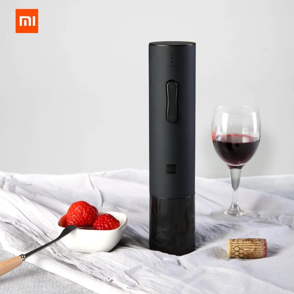 Original xiaomi Mijia Huohou juego de abridor de botellas de vino automático sacacorchos eléctrico con cortador de papel para xiaomi smart home kits - 4