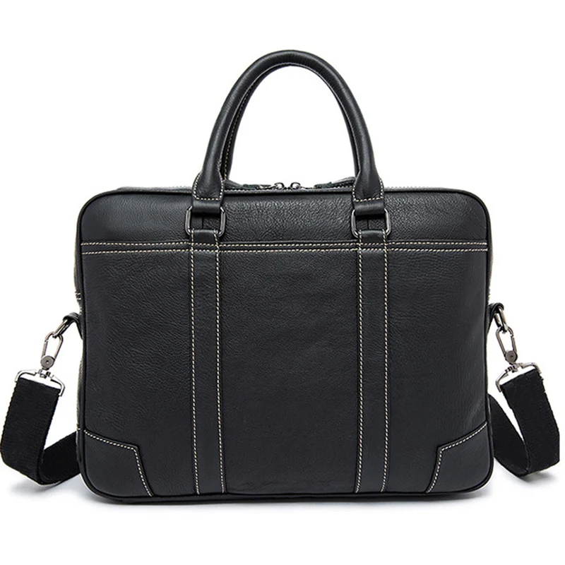 Billige Marke Echtes Leder business aktentasche laptop handtasche männer schulter umhängetasche aktentasche Hohe kapazität Crossbody reisetaschen
