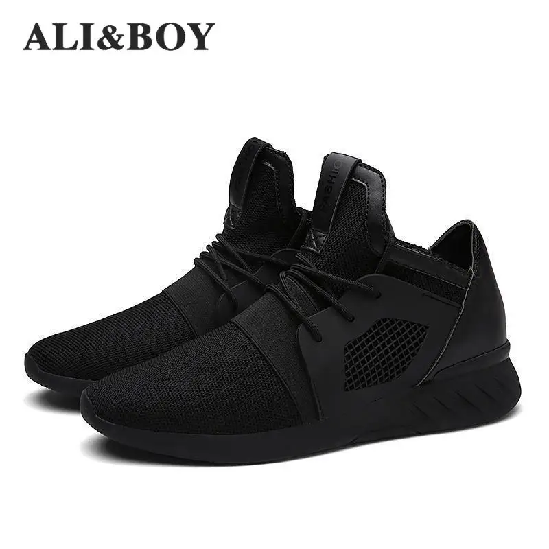ALI & BOY/летние мужские кроссовки для бега прогулочная обувь мягкая дышащая сетка