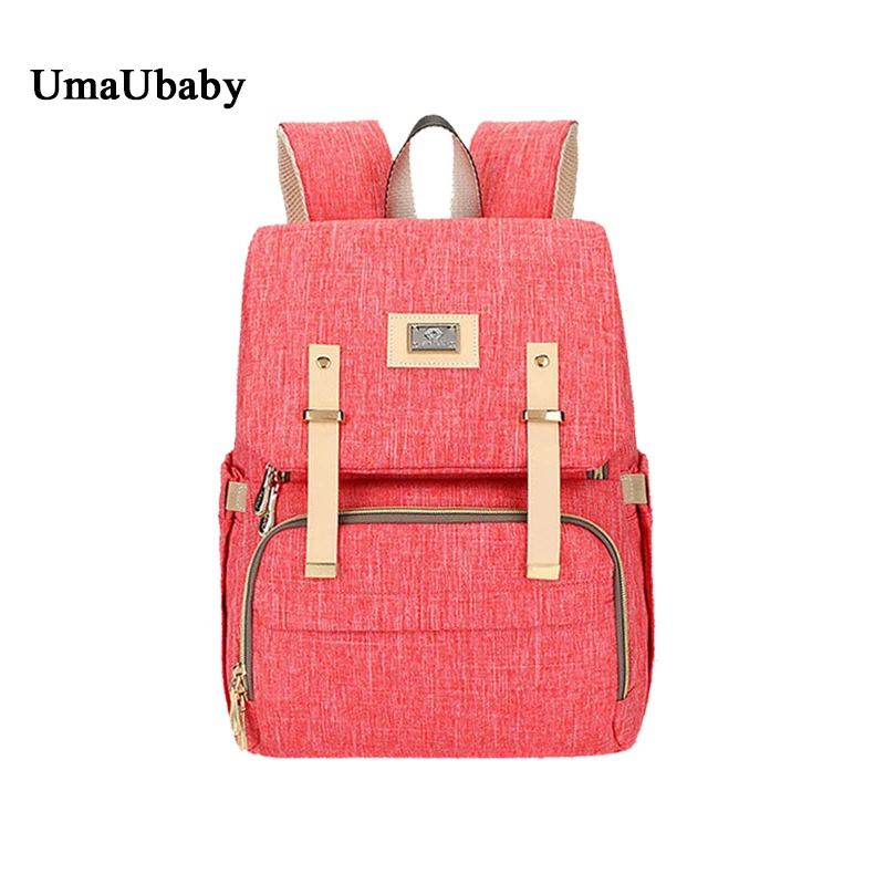 

2019 New Mommy Bag Outdoor Travel Function High Capacity Waterproof Double Shoulder Bag Mom Backpack Fashion Mother-to-Child Bag