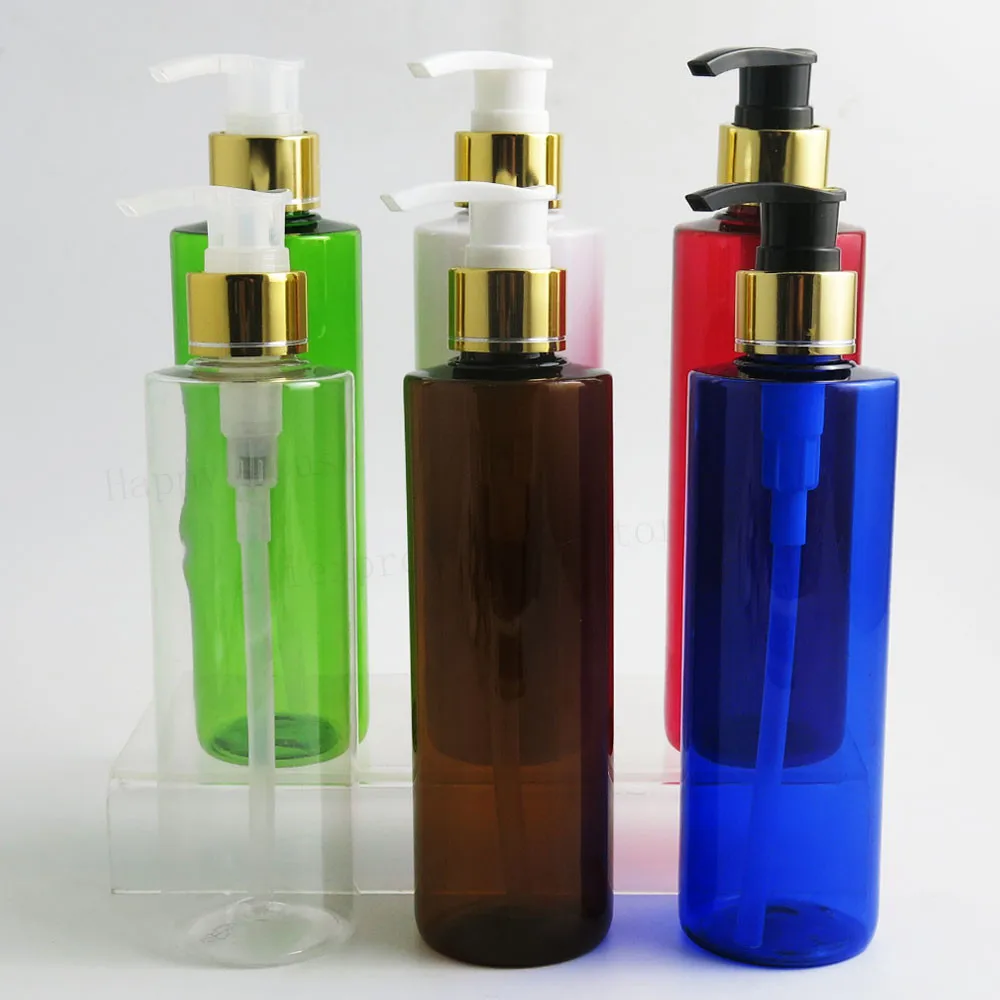 24 x Portable 250ml Empty Plastic Cosmetic Lotion Pump Bottles 250cc