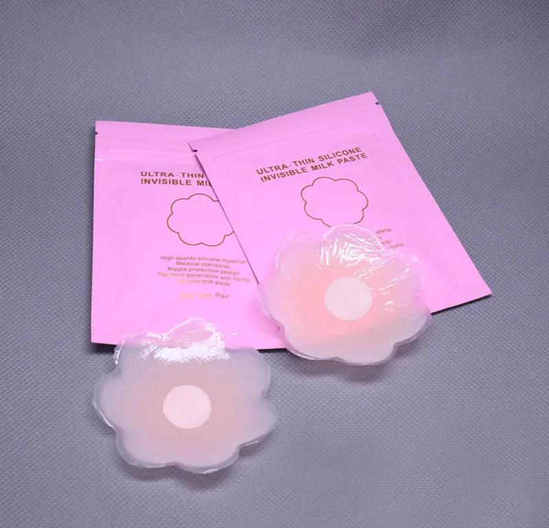

1 Pair Cool Reusable Self Adhesive Silicone Breast Nipple Cover Bra Pad Invisible Breast Petals for Party Dress
