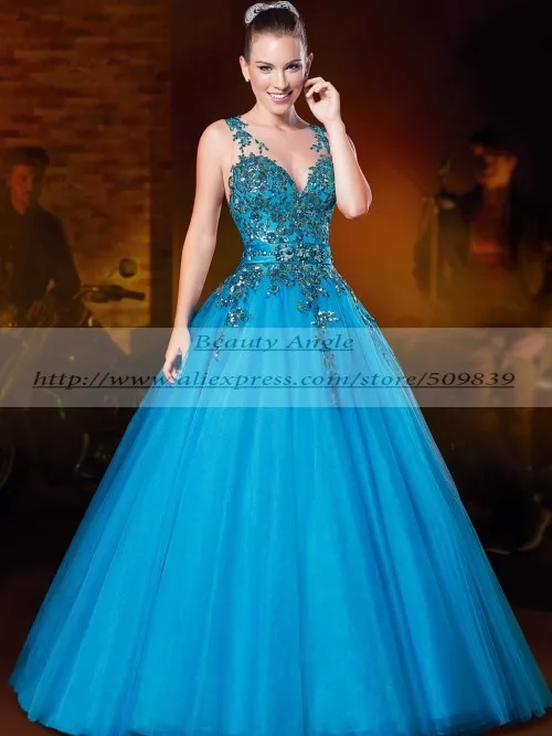 Бальное платье kleider gala jurken Прозрачная Кружевная Апликация сзади Vestidos de noche Длинное Элегантное платье для выпускного вечера для матери невесты - Цвет: Синий