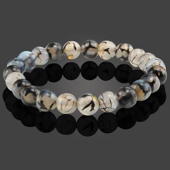 Natural Stone Black Dragon Bracelets6