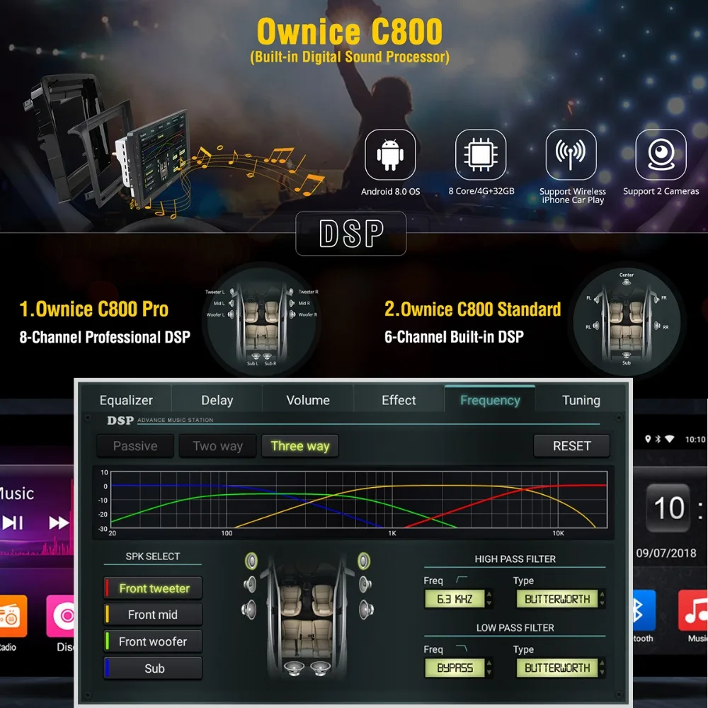 Clearance 9" IPS 8 Core 4G+32GAndroid 8.1 Car DVD Player GPS Navigation Radio For Nissan Qashqai 1 2006-2013 J10 Multimedia CarPlay DSP 5