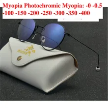 MINCL женские близорукость фотохромные очки по индивидуальному заказу для близорукости, очки для близорукости, солнцезащитные очки для женщин с чувствительной очки-Хамелеон NX