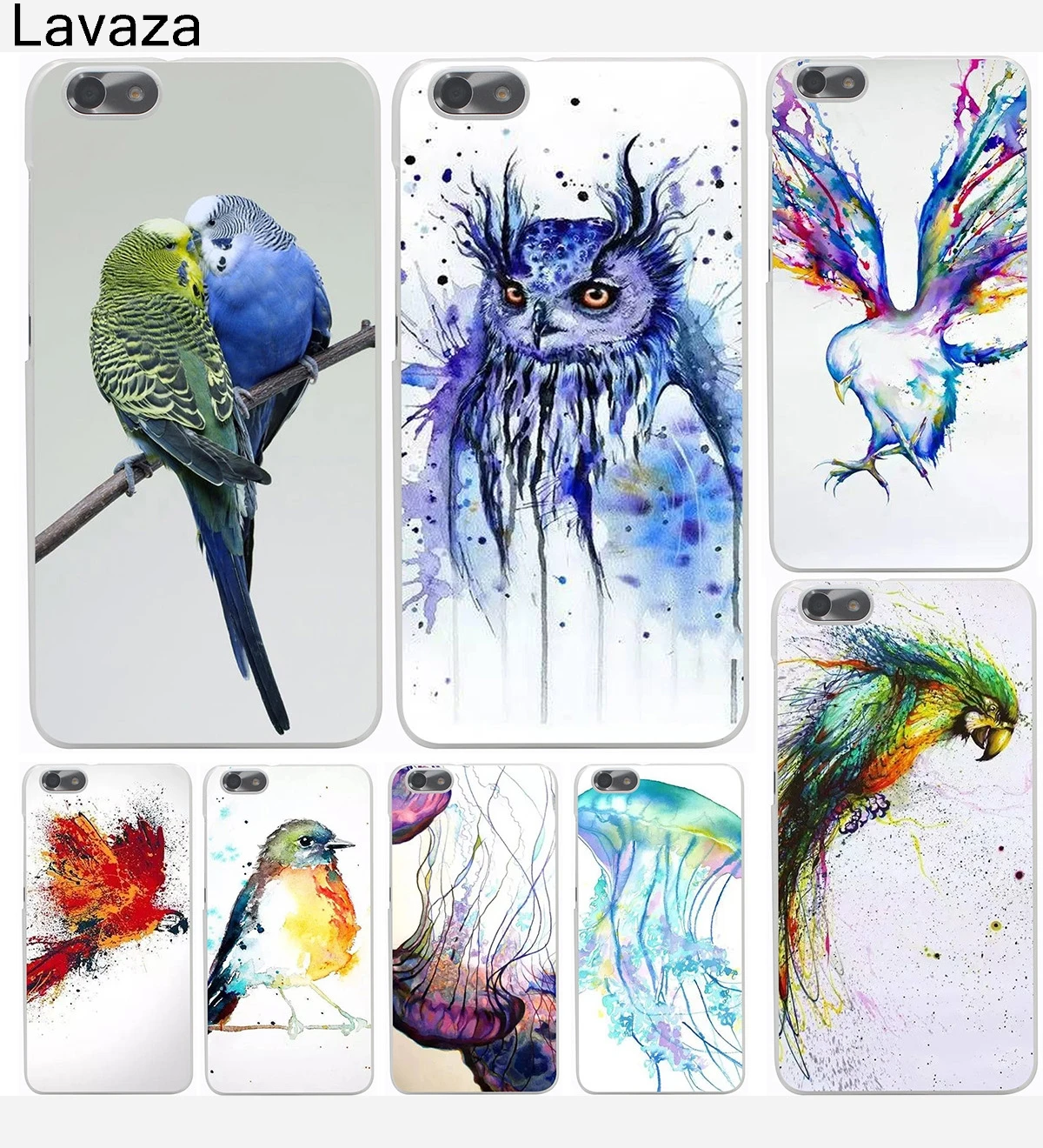 

Lavaza The bird watercolor painting Hard Phone Cover for Huawei P8 P9 P10 P20 P30 Lite Plus P20 P30 Pro P smart 2019 Case