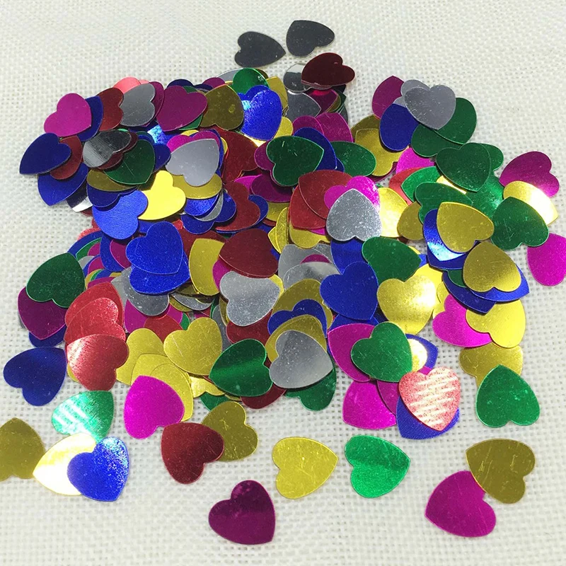 300pcs Multi-Color Sparkling Love Heart Wedding Party Confetti Table Decoration 