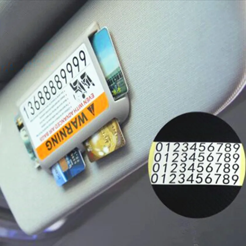 

Car Stickes Visor Temporary Parking Phone Number For Renault Megane 2 3 Duster Logan Clio 4 3 Laguna 2 Sandero Scenic 2 Captur