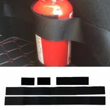 2018 novo conjunto de 5 peças de extintor de incêndio, bandagem de cinto de nylon para carro, estilizador de carro, bota extintor de incêndio fita mágica