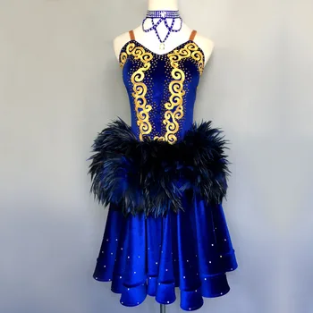 

Custom new Latin dance competition dress adult children Latin dance performance dress Latin dance performance dress female
