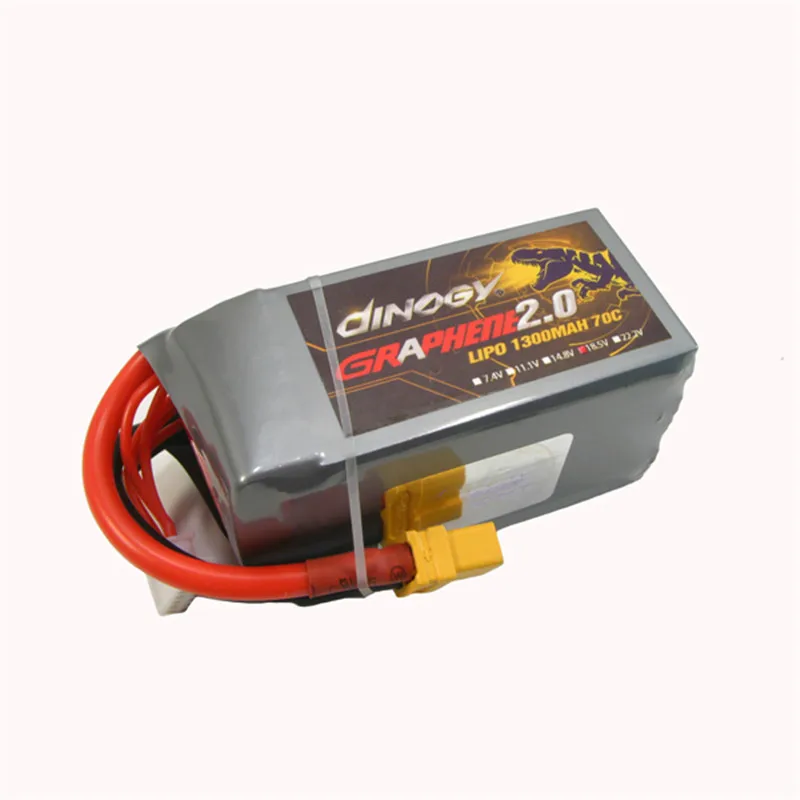 Гигантская мощная Dinogy Graphene 2,0 1300mAh 18,5 V 5S 70C XT60 LiPo батарея для радиоуправляемых моделей, аксессуары для игрушек