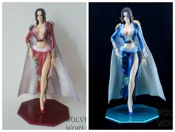 

2Head P.O.P DX Red Blue Sexy Boa Hancock Action Figure One Piece Anime Model Toy Gift Decoration Collections 25cm