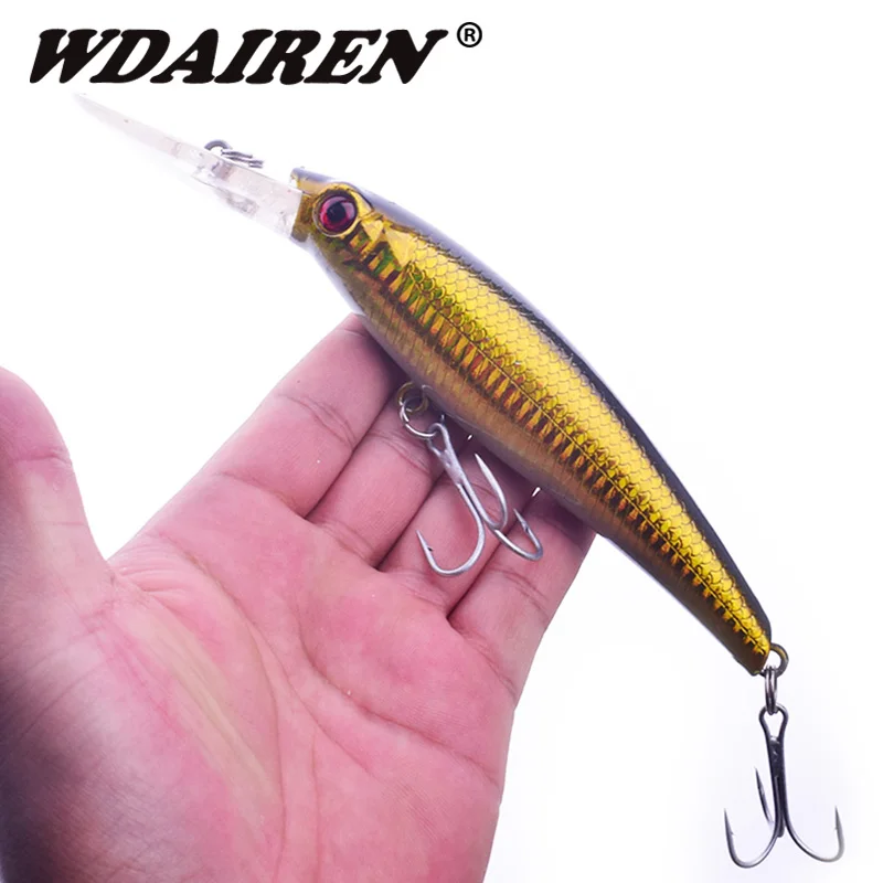 

5Pcs/lot Big Minnow Fishing lure Kit Bass 19cm 55g Crankbait Fresh Salt Water Hard Plastic Fishing Wobbler fishing Tackle WD-495