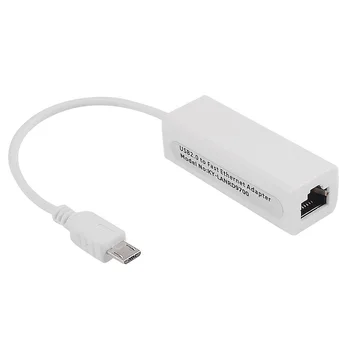 

2015 Hot Micro USB 5 Pin 10/100 Mbps RJ45 LAN Ethernet Adapter for Tablet PC
