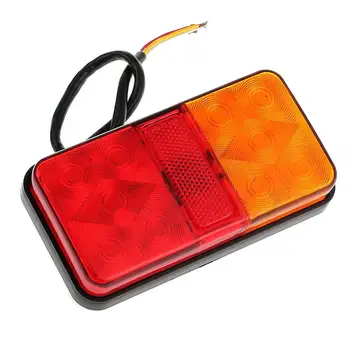 

12V Rear Stop 10 LED Lights Tail Brake Indicator Truck Van Lamp Trailer Light