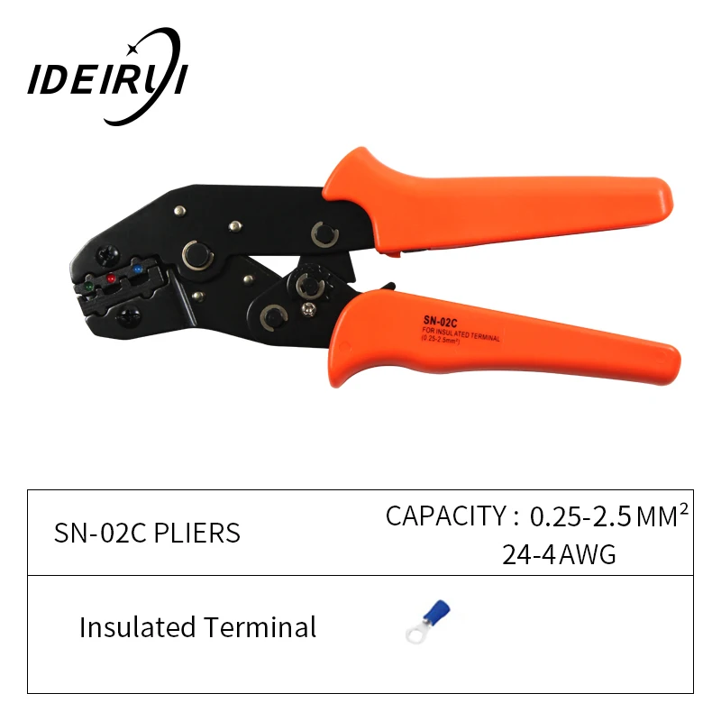 SN 02C 0 25 2 5 мм 24 4AWG мини тип саморегулирующиеся обжимные Ручные плоскогубцы