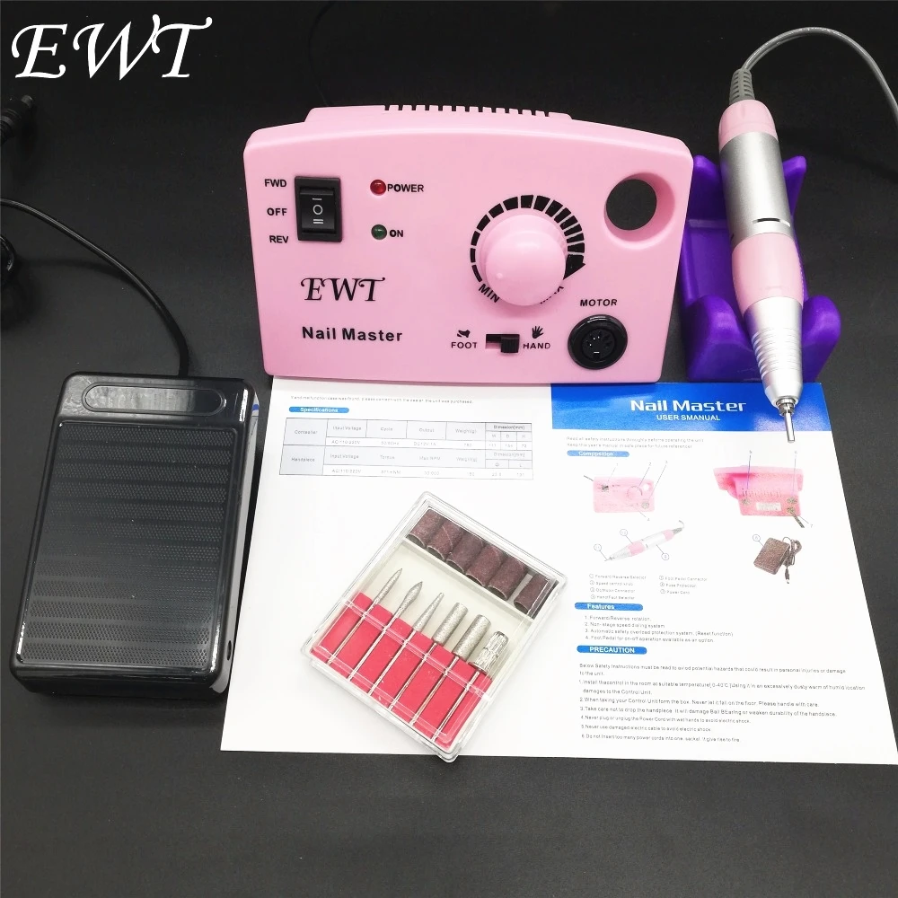 

EWT 30000RPM Electric Nail Drill Machine Nail Cutter Nail Art Equipment Pedicure Manicure Machine Milling Machine For Nail Gel