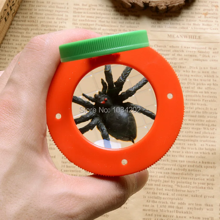 Коробка для жуков увеличительное средство просмотра насекомых 2 линзы 4x увеличительное стекло детские игрушки Энтомологи