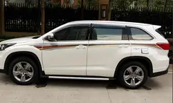 Кузова Стикеры наклейка тела фильм украшения для Toyota Highlander 2015 2016 2017 автомобиль-Стайлинг внешние аксессуары