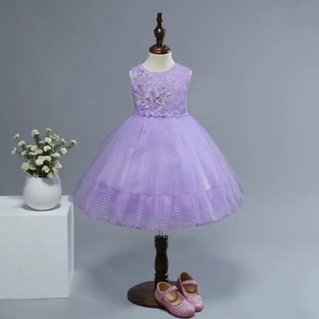 Cute Toddler Girls Birthday Party Dress New Kids Ball Gown Girl Dresses