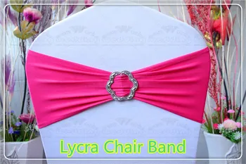 

1/2--With Rose Buckle-Spandex /Lycra Chair Band/Expand Bands/Chair cover sash/Tablecloth For Wedding Party Banquet Decorations