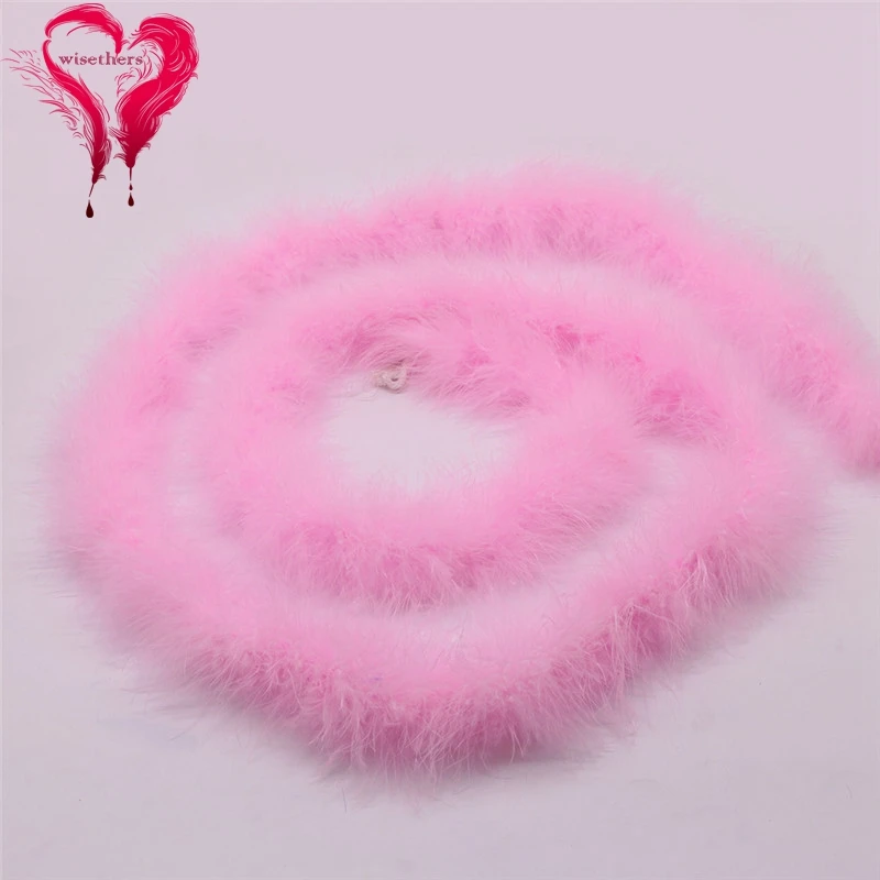 pink marabou feather boa 1