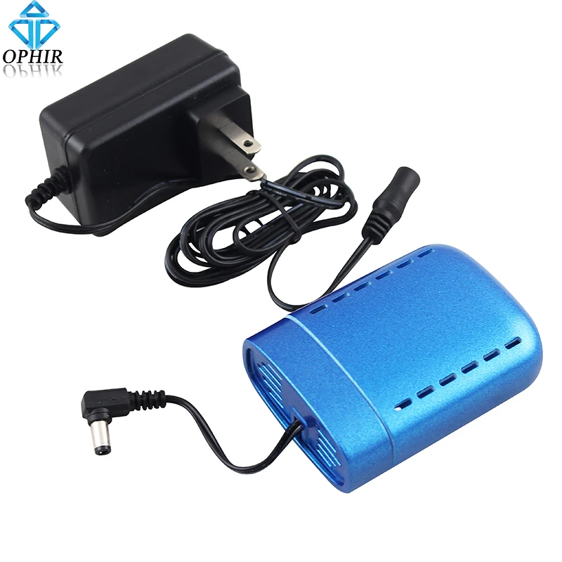 

OPHIR 2000mAh Portable Mini Battery for Airbrush Kit Air Compressor Charging Battery with Power Charger _AC079L