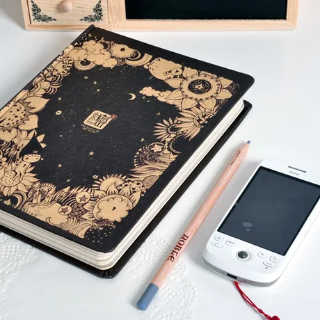 

OUR STORY BEGINS Notebook X's Secrets Series Notebook Vintage Color Pages Hardcover Notepad 1PCS