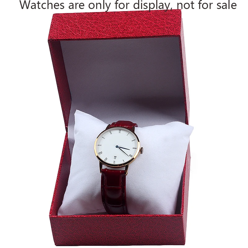 

Top Sellers 2019 Fashion Watch Box Bracelet Bangle Jewelry Watch Durable Display Present Gift Boxes Case with Pillow Cushion