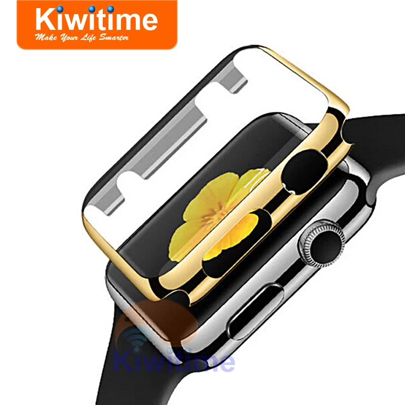 

42mm Metal Plating Protective Case Screen Protector with Plastic Cover Shield for IWO 2 3 Smart Watch 1:1 SmartWatch Housing Box