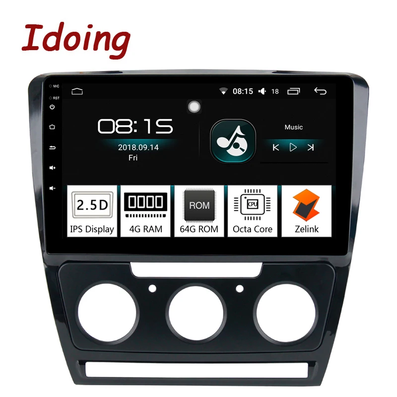Idoing 10 2 1Din 2 5D IPS 4G 64G Octa Core font b Car b font
