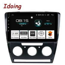 Idoing 10.2 “1Din 2.5D IPS 4G + 64G Octa Core Android 8.0 Radio Multimedia Player Per skoda Octavia 2007-2014 di Navigazione GPS