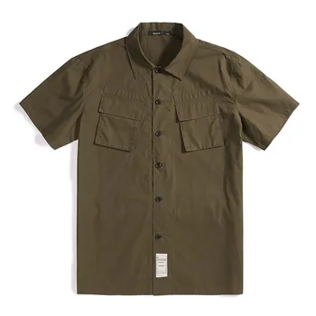 

6XL 7XL 2019 New Brand Men Shirt Loose Short Sleeve Oxford Shirts Casual 100% Cotton Mens Social Shirts Chemise Homme